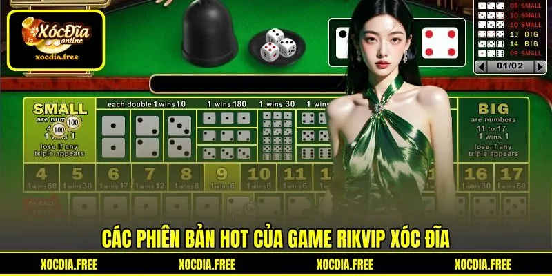 Các phiên bản hot của game Rikvip xóc đĩa