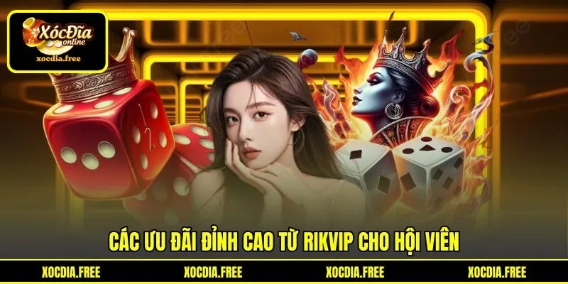 Các ưu đãi đỉnh cao từ Rikvip cho hội viên