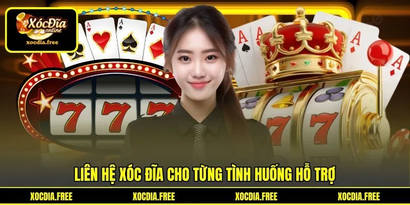 Liên hệ Xóc đĩa cho từng tình huống hỗ trợ